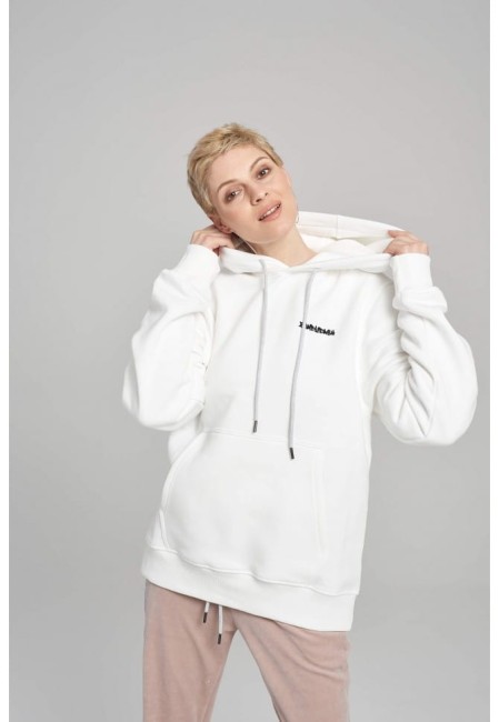 Bluza z kapturem biała ZD HOODIE GET ME