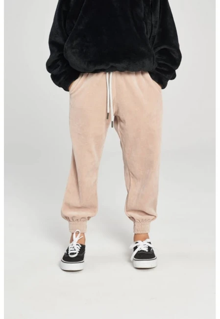 SPODNIE WELUROWE DZIECIĘCE PANTS VELVET PINK