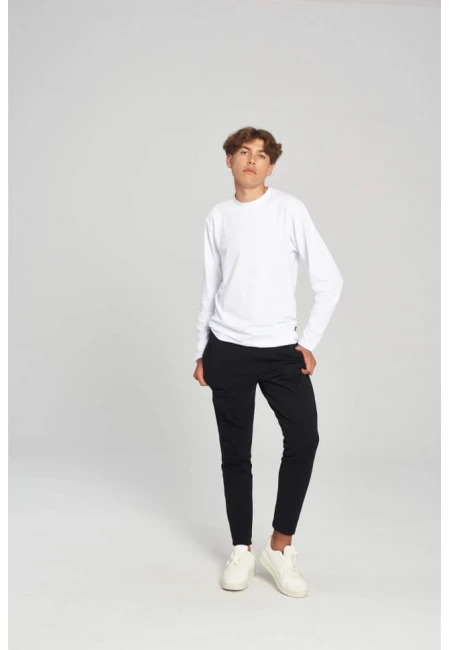 KOSZULKA MĘSKA LONGSLEEVE WHITE