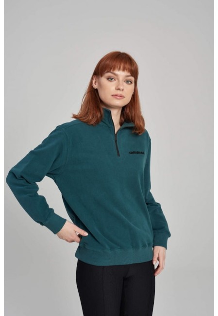 BLUZA DAMSKA SWEATSHIRT FLEECE EMERALD