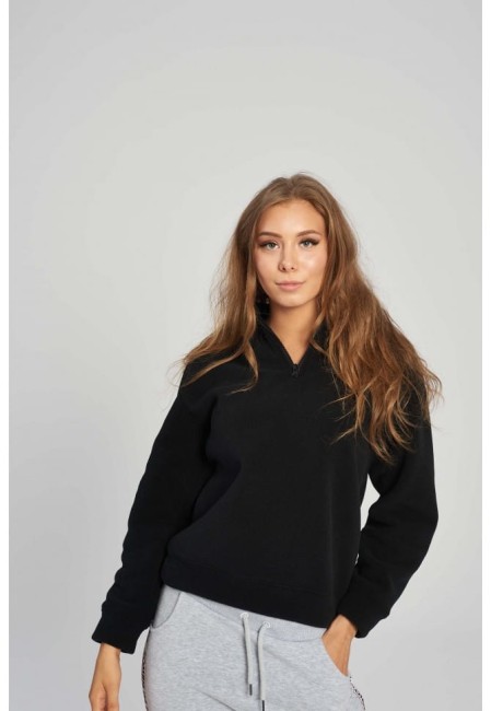 BLUZA POLAROWA DAMSKA SWEATSHIRT FLEECE BLACK