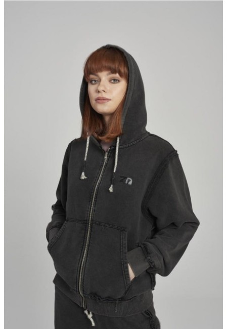 BLUZA DAMSKA HOODIE RAW SEAMS MARABEL