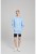 BLUZA DAMSKA HOODIE OVERSIZE SPLASH BLUE