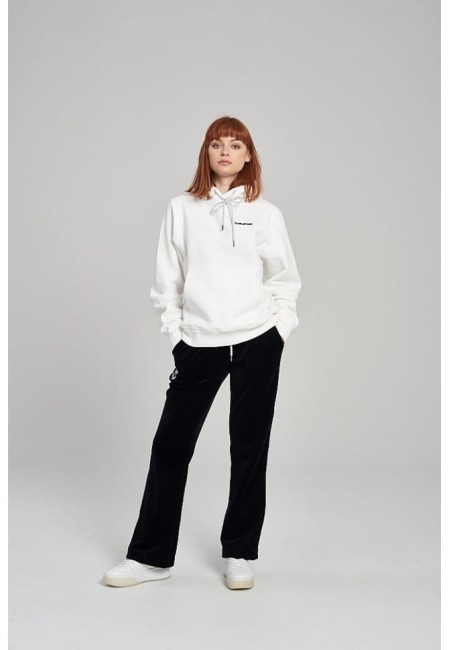 SPODNIE WELUROWE DAMSKIE PANTS FANCY VELVET BLACK