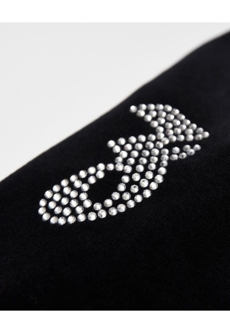 SPODNIE WELUROWE DAMSKIE PANTS FANCY VELVET BLACK