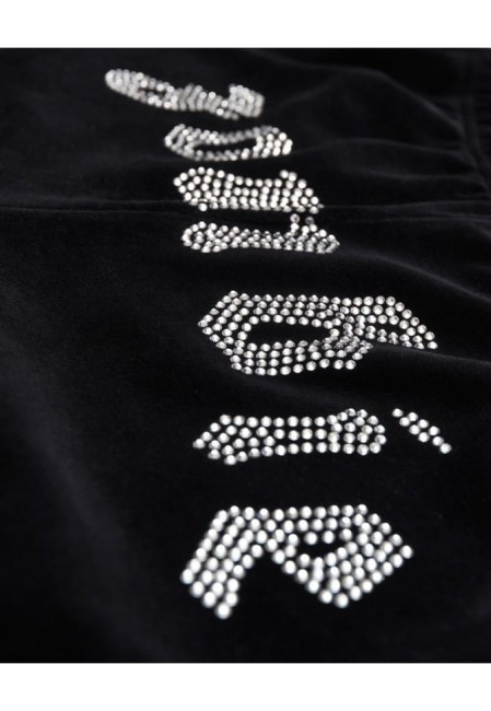 SZORTY WELUROWE DAMSKIE SHORTS VELVET BLACK