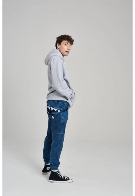 SPODNIE MĘSKIE HUNGRY ONE JEANS BLUE