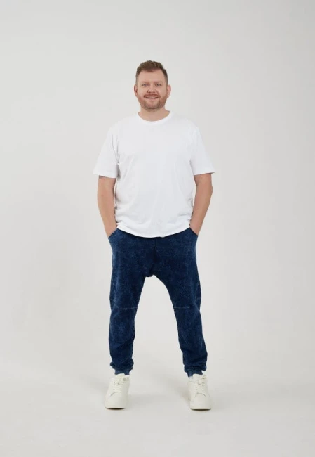 SPODNIE MĘSKIE HUNGRY ONE JEANS BLUE