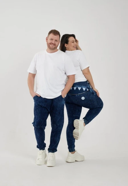 SPODNIE MĘSKIE HUNGRY ONE JEANS BLUE