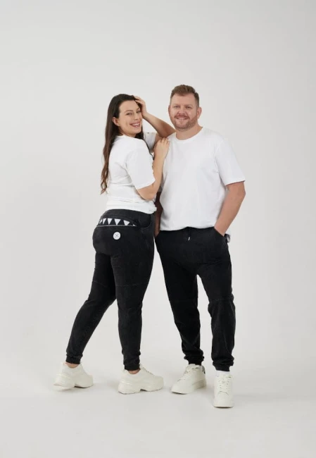 SPODNIE MĘSKIE HUNGRY ONE JEANS BLACK