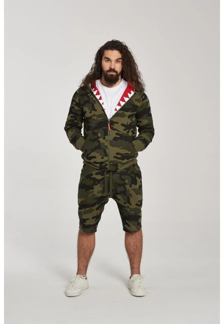 SZORTY MĘSKIE HUNGRY SHORTS CAMO MILITARY