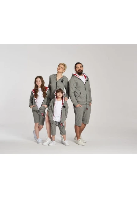 SZORTY MĘSKIE HUNGRY SHORTS GREY MELANGE