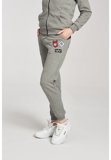 SPODNIE DAMSKIE HUNGRY ONE GREY MELANGE