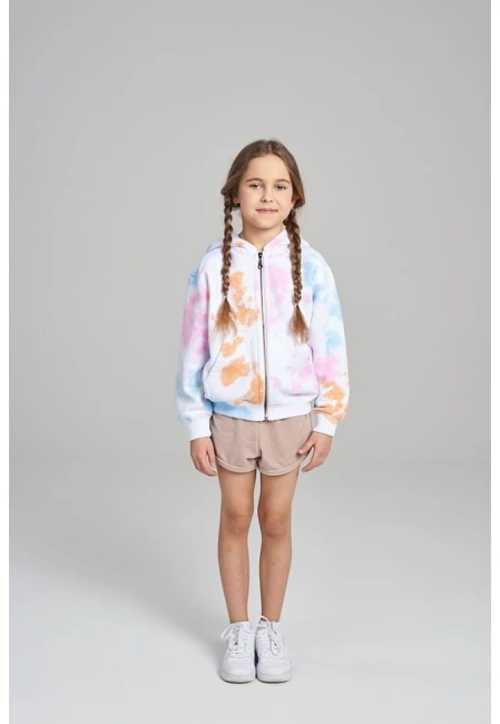 Szorty welurowe dziecięce SHORTS VELVET BEIGE
