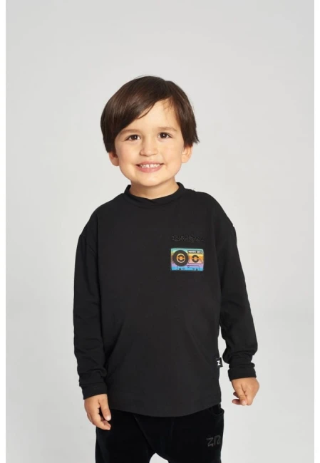 Koszulka z długim rękawem dziecięca Longsleeve Black Music