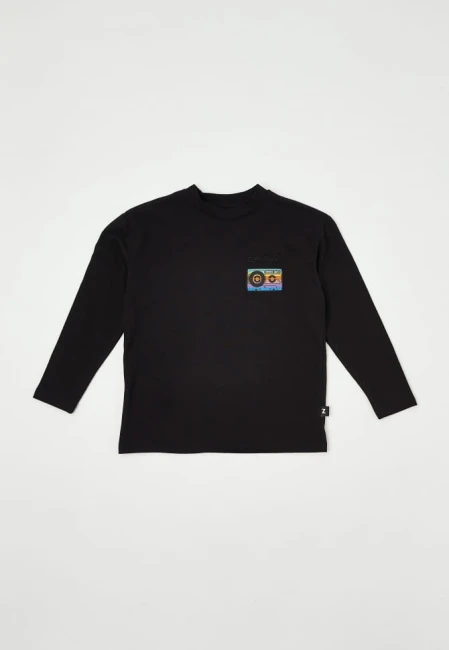 Koszulka z długim rękawem dziecięca Longsleeve Black Music