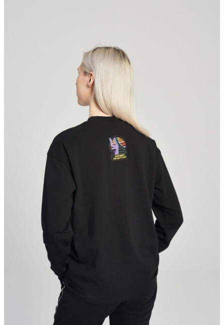KOSZULKA DAMSKA LONGSLEEVE BLACK MUSIC