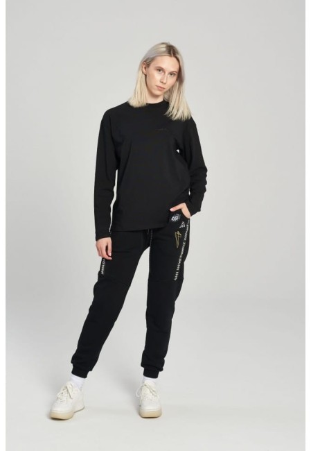 KOSZULKA DAMSKA LONGSLEEVE BLACK MUSIC