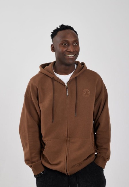Bluza Dresowa Hoodie Basic Brown