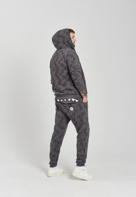 SPODNIE DRESOWE MĘSKIE HUNGRY ONE ALLOVER GREY