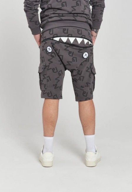 SZORTY DRESOWE MĘSKIE HUNGRY SHORTS ALLOVER GREY