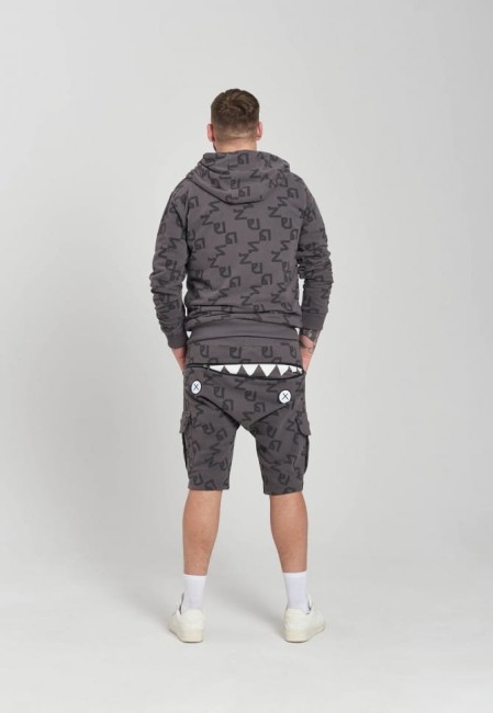 SZORTY DRESOWE MĘSKIE HUNGRY SHORTS ALLOVER GREY