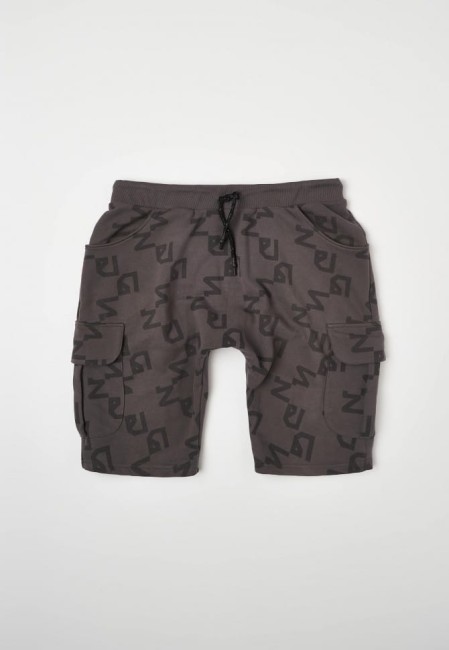 SZORTY DRESOWE MĘSKIE HUNGRY SHORTS ALLOVER GREY