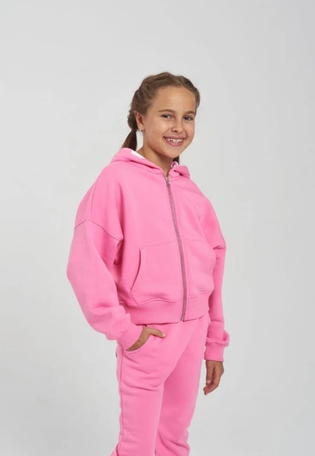BLUZA ROZPINANA DZIECIĘCA LOVE 2 BITE U PINK
