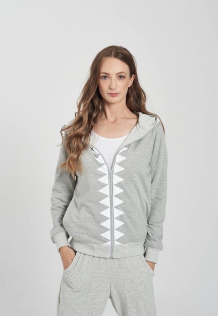 BLUZA ROZPINANA DAMSKA NICE 2 EAT U URBAN GREY