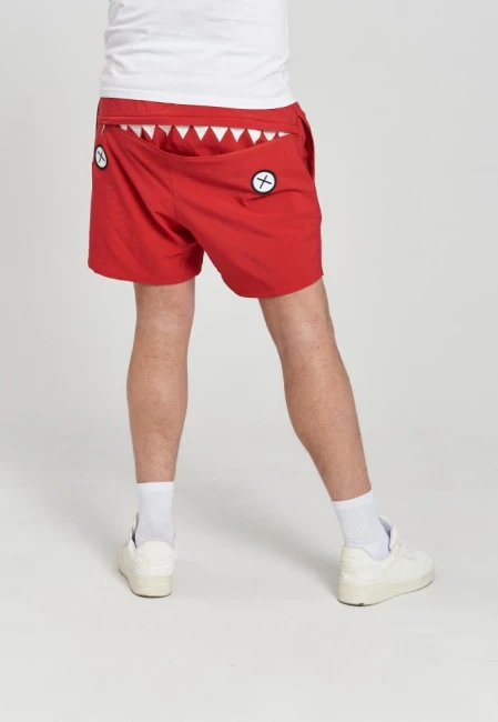 SZORTY KĄPIELOWE MĘSKIE SWIMMING SHORTS RED