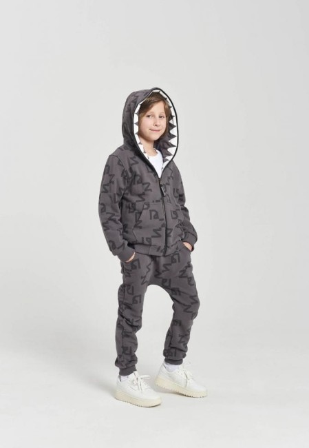 BLUZA DZIECIĘCA NICE 2 EAT U ALLOVER GREY