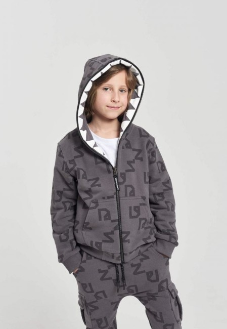 BLUZA DZIECIĘCA NICE 2 EAT U ALLOVER GREY