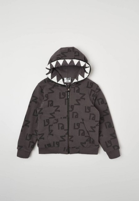 BLUZA DZIECIĘCA NICE 2 EAT U ALLOVER GREY