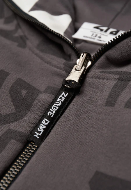 BLUZA DZIECIĘCA NICE 2 EAT U ALLOVER GREY