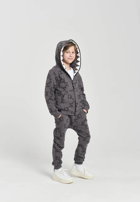 BLUZA DZIECIĘCA NICE 2 EAT U ALLOVER GREY