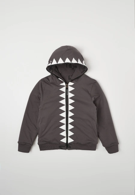 BLUZA DZIECIĘCA NICE 2 EAT U ALLOVER GREY