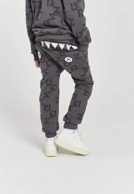SPODNIE DRESOWE DZIECIĘCE HUNGRY ONE ALLOVER GREY