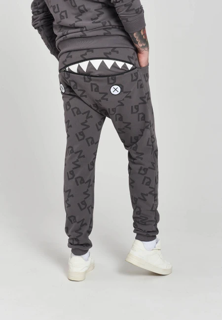 SPODNIE DRESOWE MĘSKIE HUNGRY ONE ALLOVER GREY