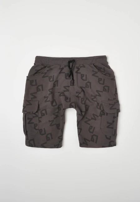 SZORTY DRESOWE MĘSKIE HUNGRY SHORTS ALLOVER GREY