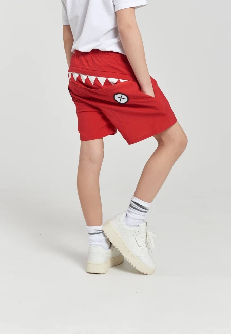 SZORTY KĄPIELOWE DZIECIĘCE SWIMMING SHORTS RED