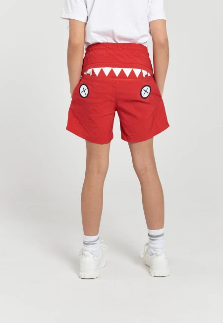 SZORTY KĄPIELOWE DZIECIĘCE SWIMMING SHORTS RED