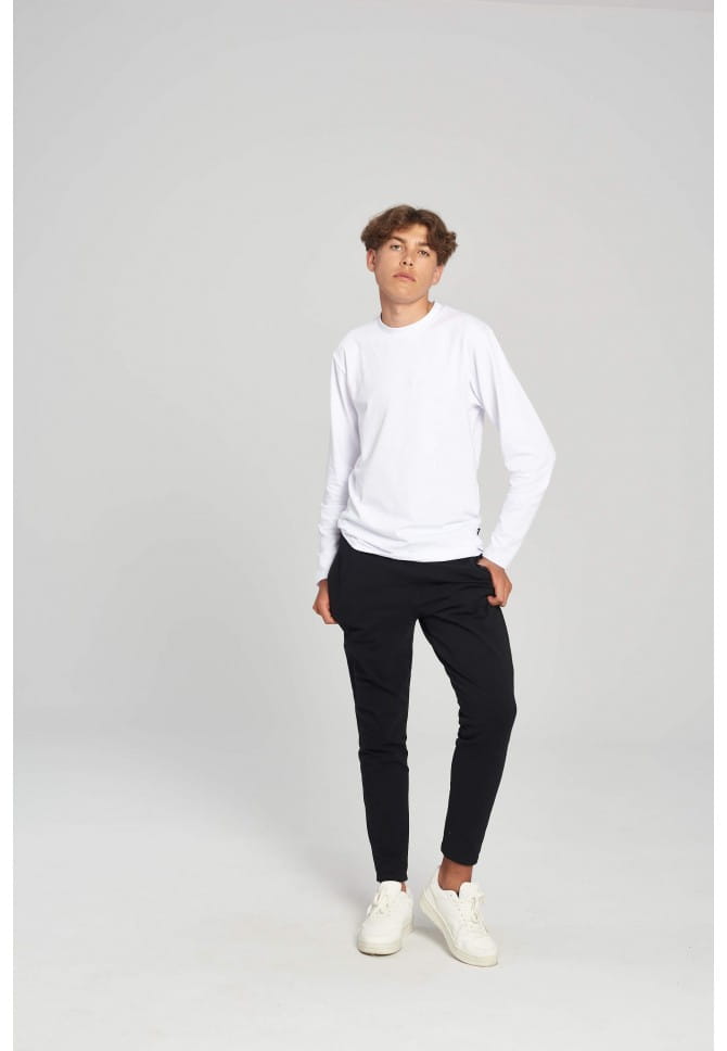 KOSZULKA MĘSKA LONGSLEEVE WHITE